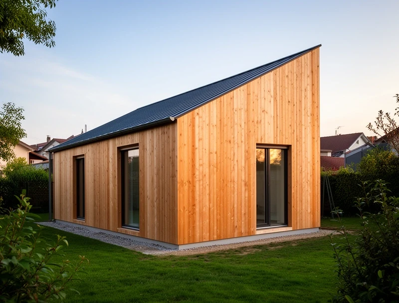The Moseley, a one bedroom single storey timber frame house with larch cladding